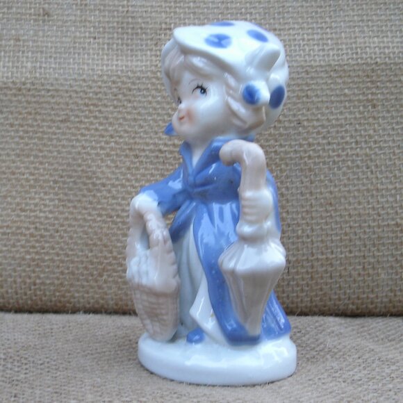 Vintage Girl in Coat KPM Porcelain Figurine - Picture 8 of 16